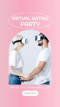 Dating in Virtual Reality Instagram Video Story Design Template