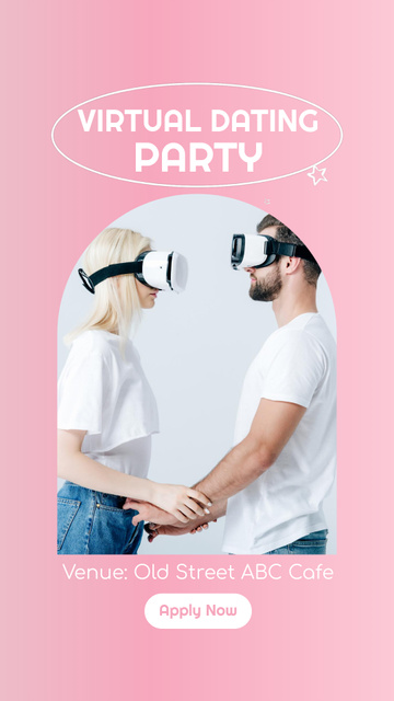 Dating in Virtual Reality Instagram Video Story – шаблон для дизайну