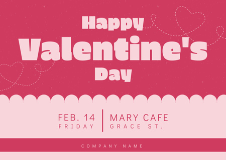 Cute Valentine's Day Card Card Design Template