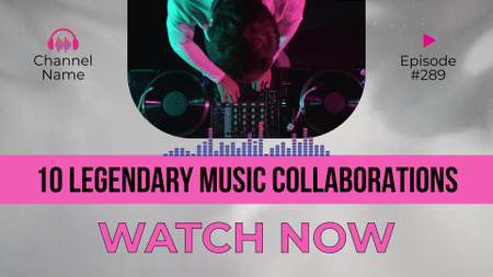 Platilla de diseño Legendary Set Of Music Collaborations Episode YouTube intro