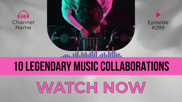 Legendary Set Of Music Collaborations Episode YouTube intro Design Template