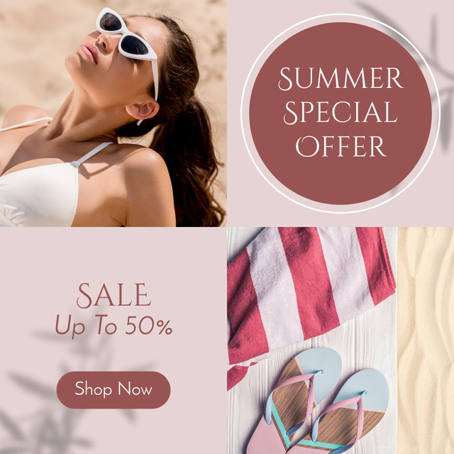 All You Need for Summer Vacation Instagram Design Template