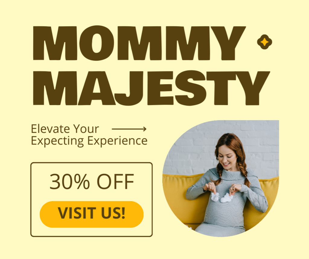 Sale of Special Products for Pregnant Women Facebook Design Template