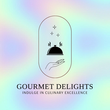 Platilla de diseño Awesome Gourmet Restaurant Promotion With Slogan Animated Logo