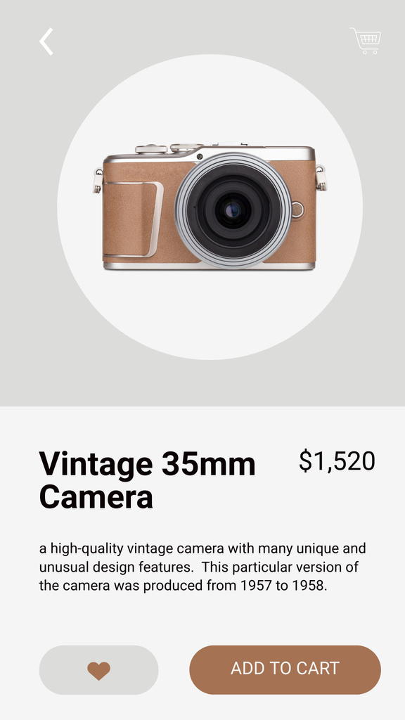 Vintage Camera for Sale Instagram Story Šablona návrhu
