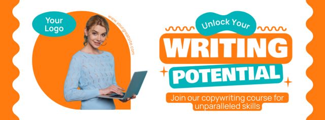 Inspirational Copywriting Course Promotion Facebook coverデザインテンプレート