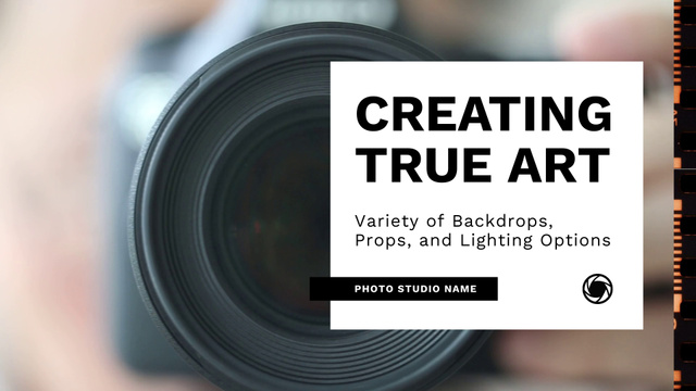 Szablon projektu Reliable Photo Studio For Photographers Rental Offer Full HD video