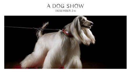 Dog show Announcement FB event cover Design Template