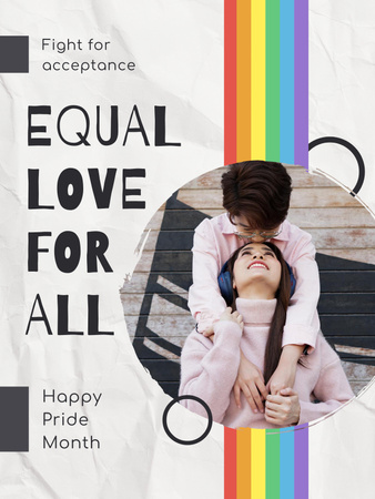 LGBT Equality Awareness Poster US Design Template