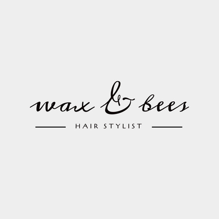 Hair Stylist Services Offer Logo 1080x1080px Design Template