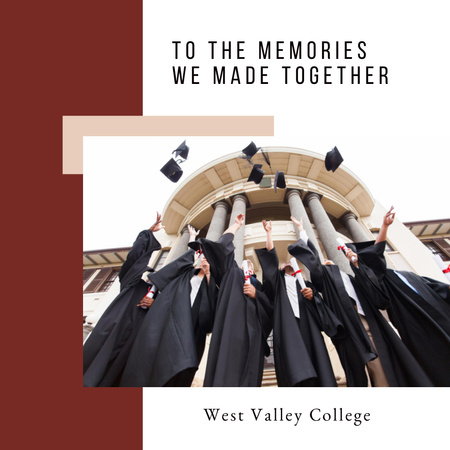 Ontwerpsjabloon van Photo Book van School Graduation Album with Graduators
