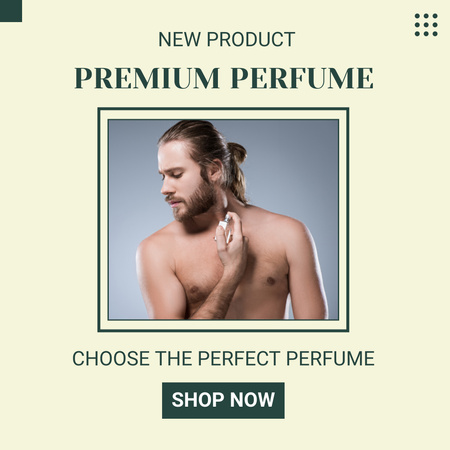 Designvorlage Wählen Sie das perfekte Parfüm in unserem Shop für Instagram