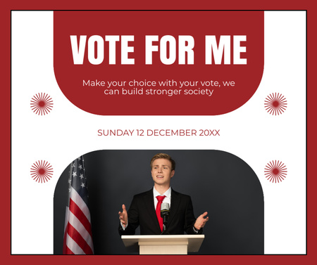Make Right Choice at Vote Facebook Design Template
