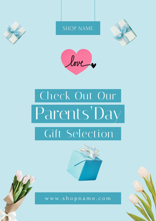 Platilla de diseño Gift Card for Health Check for Parents' Day Poster