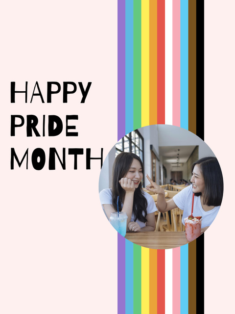 LGBT Equality Awareness with Asian Women Poster 36x48in – шаблон для дизайну