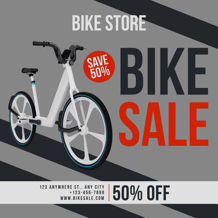 bisiklet Instagram AD Tasarım Şablonu