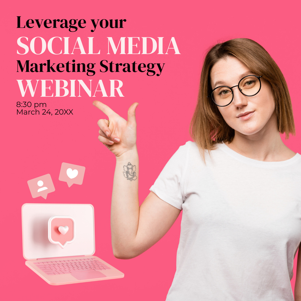 Modèle de visuel Top-notch Webinar on Business Marketing Strategy - Instagram