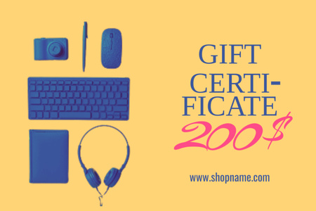 okula dönüş özel teklifi Gift Certificate Tasarım Şablonu