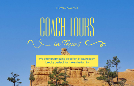 Coach Tours Offer Flyer 5.5x8.5in Horizontal Design Template