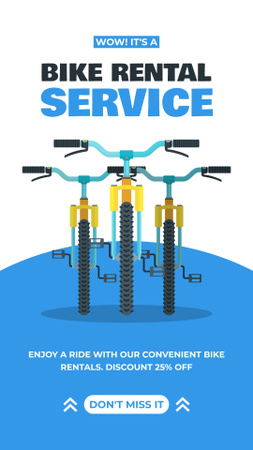 Bicycle Lending Services Instagram Story Tasarım Şablonu