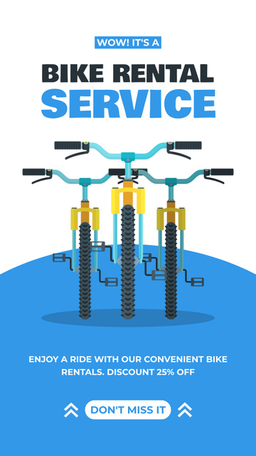 Bicycle Lending Services Instagram Story – шаблон для дизайна