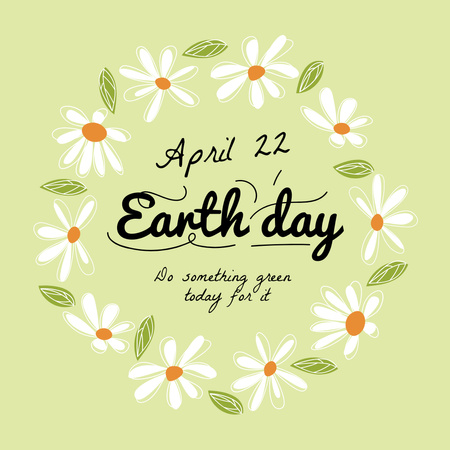 World Earth Day Announcement Instagram Tasarım Şablonu