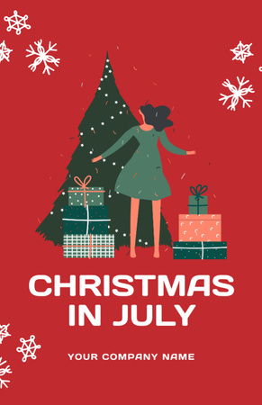  Celebrating Christmas in July Flyer 5.5x8.5in Design Template