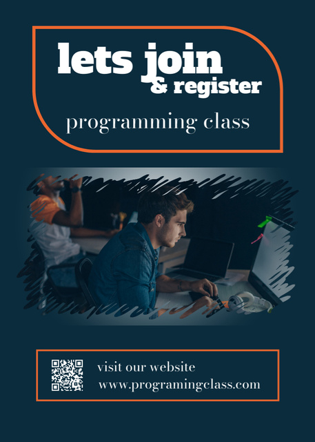 Programming Class Announcement Flayer Πρότυπο σχεδίασης
