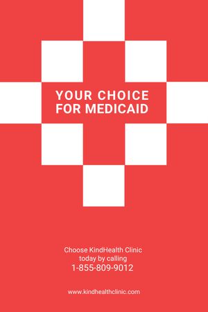 Medicaid Clinic Ad Červený kříž Tumblr Šablona návrhu