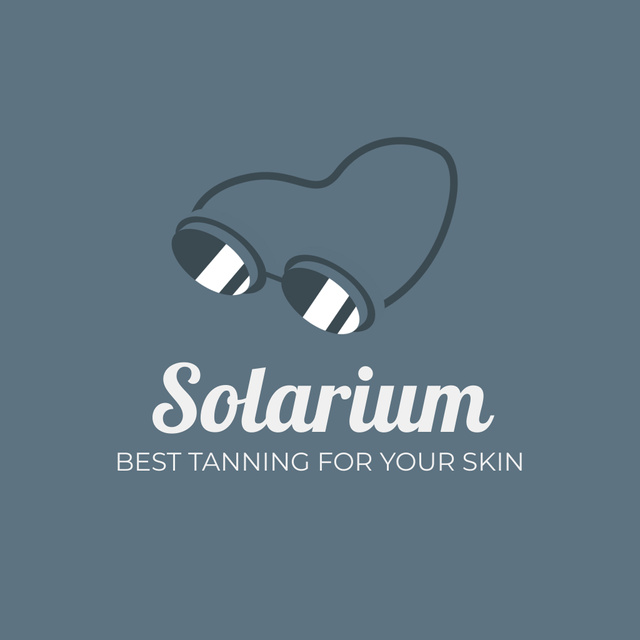 Plantilla de diseño de Best Tanning for Your Skin in Solarium Animated Logo 
