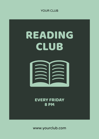 Book Club Invitation Postcard A6 Vertical tervezősablon