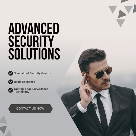 Advanced Security Offer Instagram AD Design Template