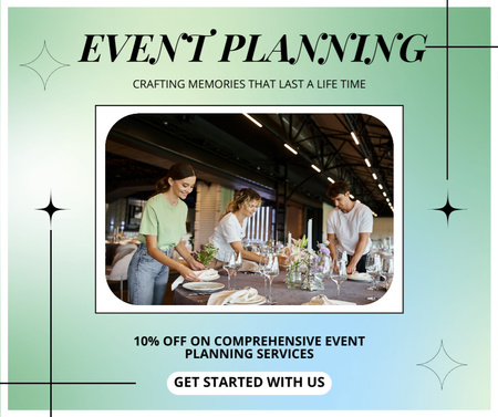 Comprehensive Event Planning Discount Facebookデザインテンプレート