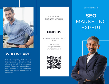 Plantilla de diseño de Oferta de servicios de expertos en marketing Brochure 8.5x11in 