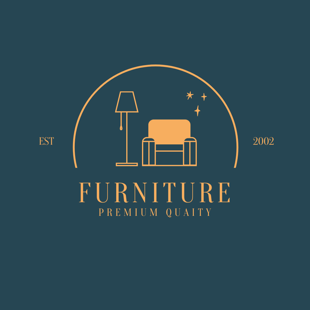 Modèle de visuel Premium Quality Furniture Offer - Logo