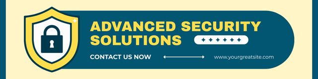 Plantilla de diseño de Advanced Security Solutions for Your Software and Accounts LinkedIn Cover 