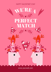 Valentine's Day Cheers With Illustration And Matches