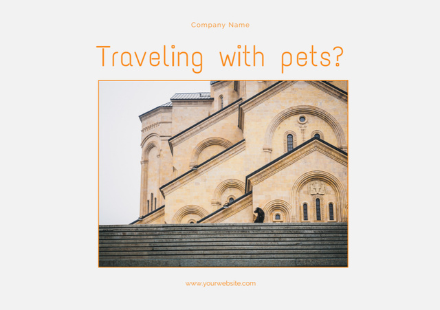 Plantilla de diseño de Travel with Pets Tips Flyer A5 Horizontal 