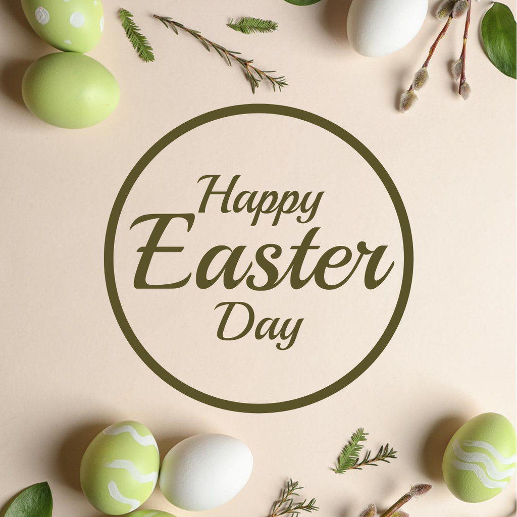 Template di design Easter Holiday Greeting Instagram