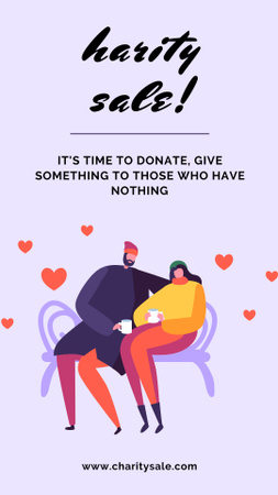 Designvorlage charity-verkauf für Instagram Story