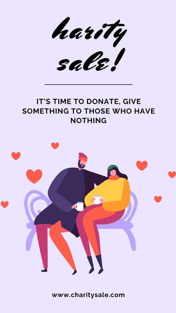  Charity Sale  Instagram Story Πρότυπο σχεδίασης