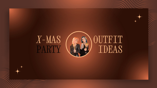 Ontwerpsjabloon van Youtube van X-mas Party Outfit Ideas