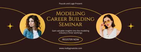 Σεμινάριο με θέμα Building Model Career Facebook cover Πρότυπο σχεδίασης