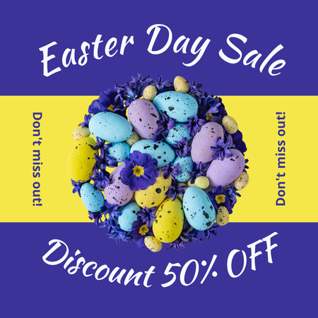 Easter Day Sale Special Announcement Instagram Design Template