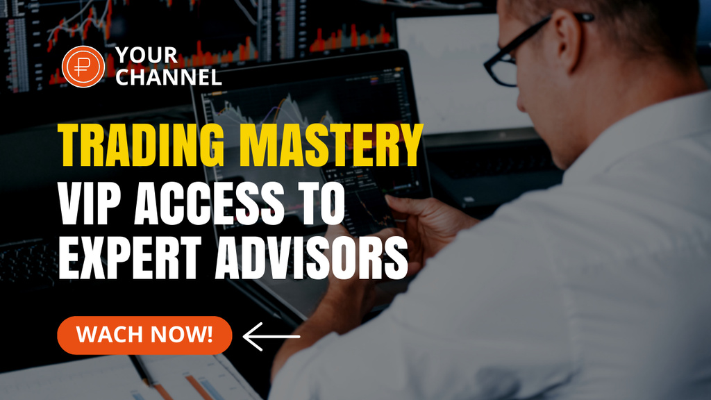 Template di design Offer of VIP Access to Trading Advisor Youtube Thumbnail