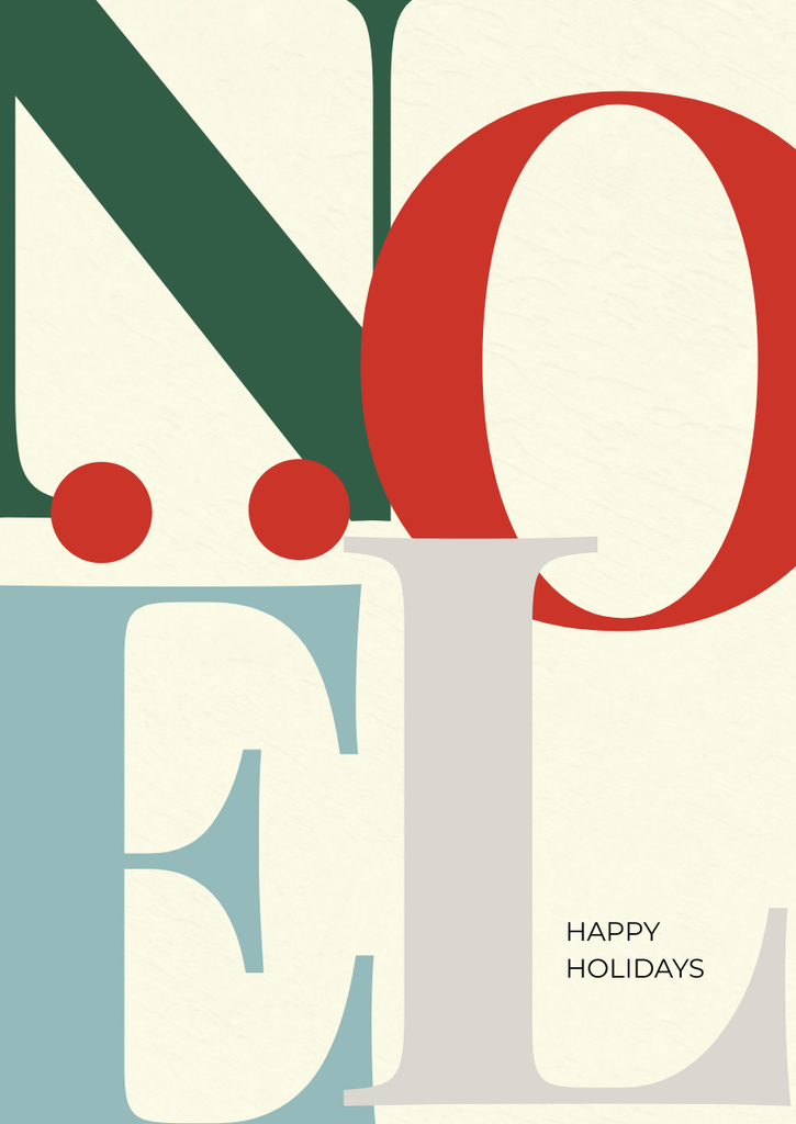 Winter Holidays Creative Greeting Poster A3 – шаблон для дизайну