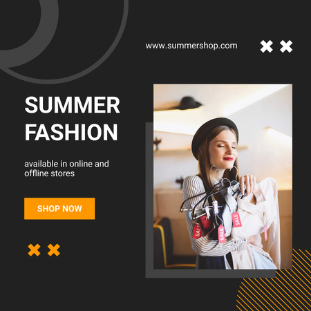 Designvorlage Sommer-Shopping-Angebot für Instagram
