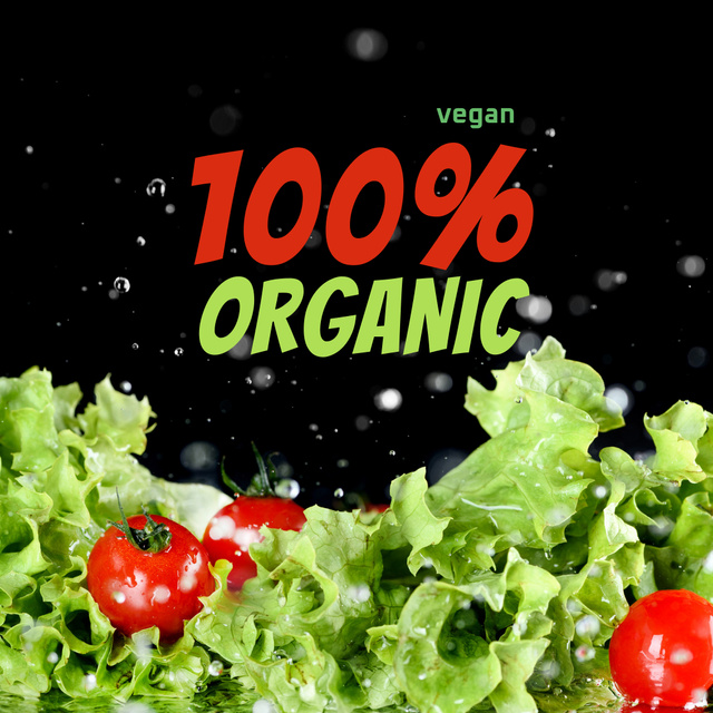 Modèle de visuel Fresh Cabbage and Tomatoes - Instagram