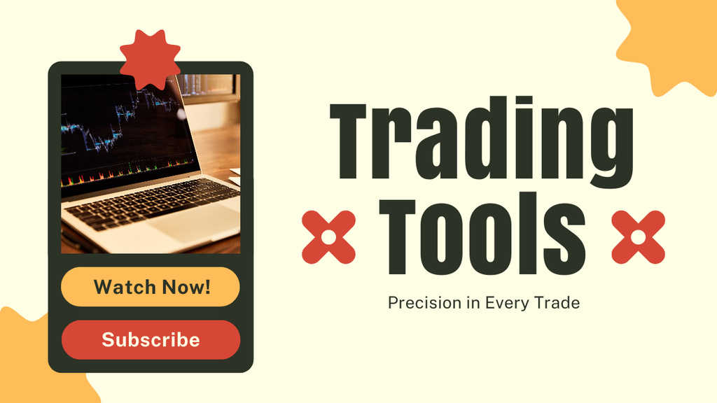 Vlog Promo about Stock Trading Tools Youtube Thumbnail – шаблон для дизайна