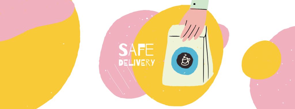 Delivery Services offer on Quarantine Facebook cover Design Template